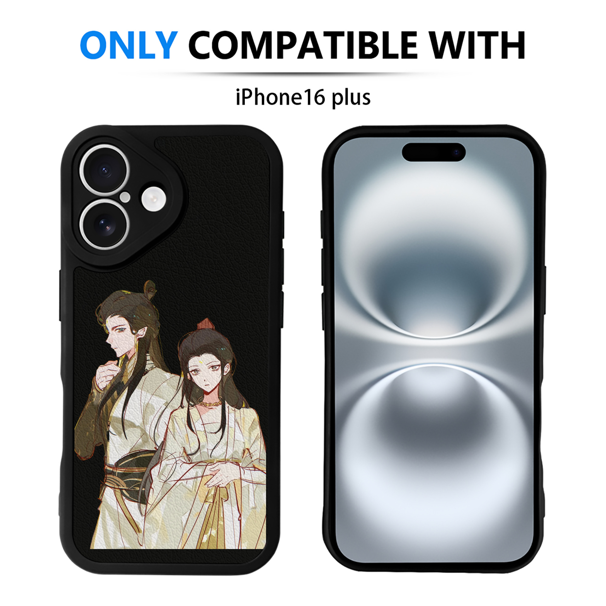（画像用） Ne Zha 2 ナタ 魔童の大暴れ 【iPhone 16シリーズ対応】シリコンスマホケース（レザー調） 材質：シリコン